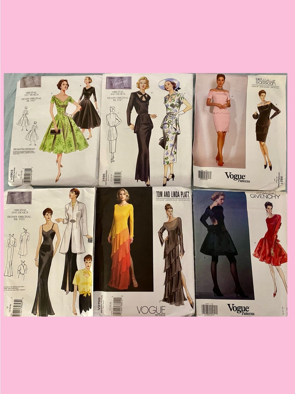20 VOGUE Patterns Vtg 1987-2007 Designer Evening, Cocktail, Sport, Bridal UNCUT - Picture 3 of 6